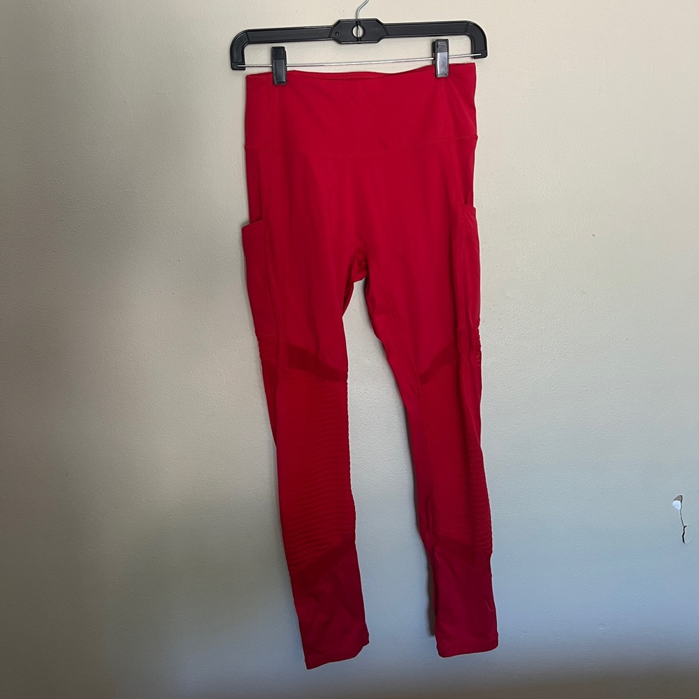 Fabletics Red Workout Leggings